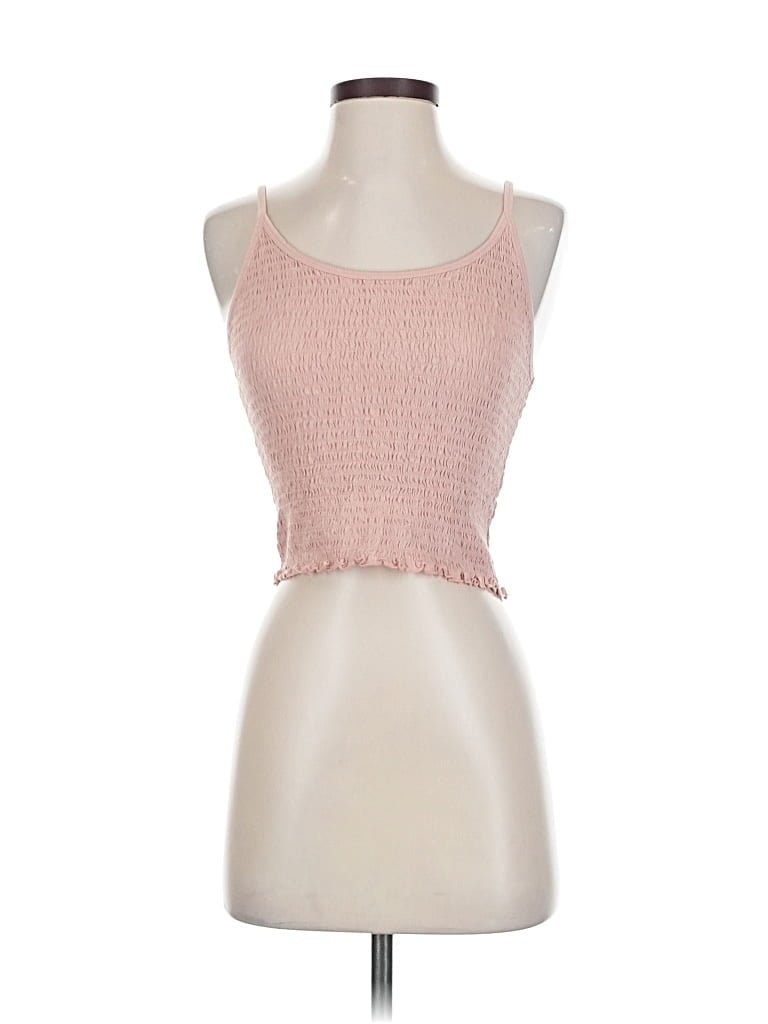 Pre-owned Hollister Tank Top Pink Strapless Neckline Tops