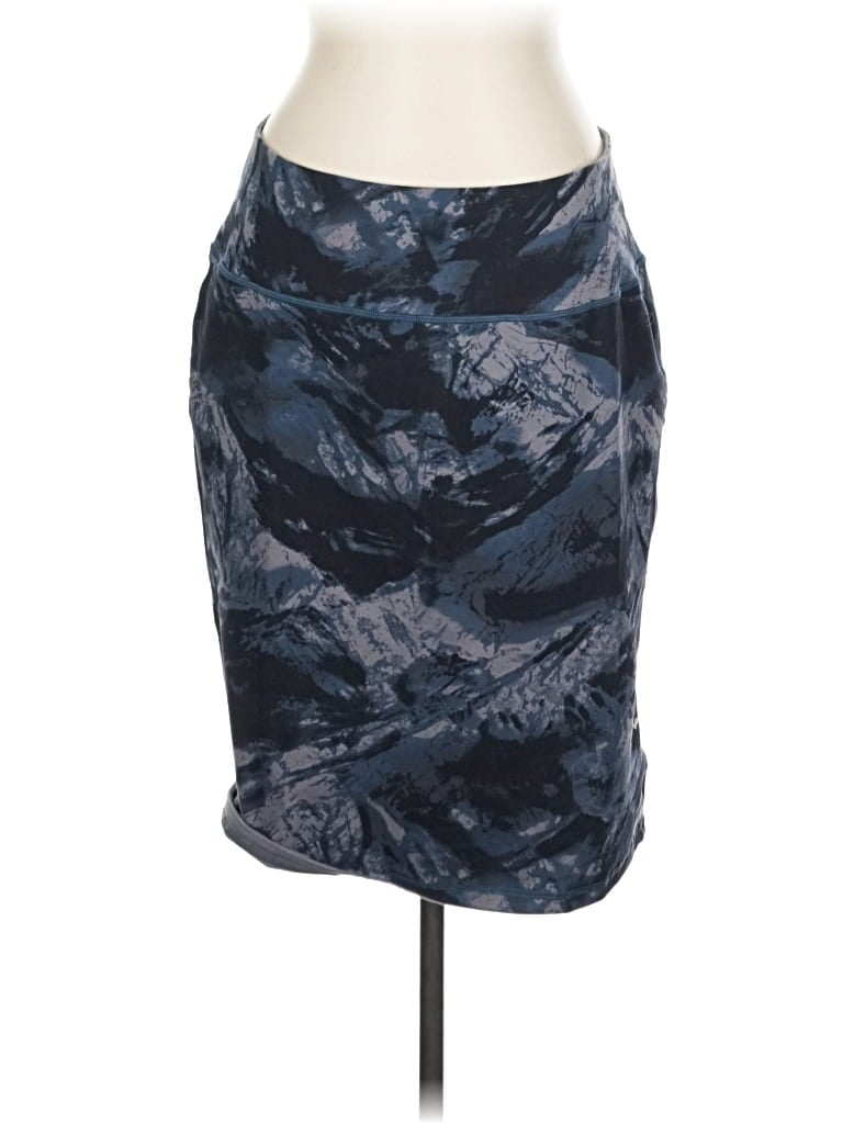 Women With Control Casual Skirt In Blue