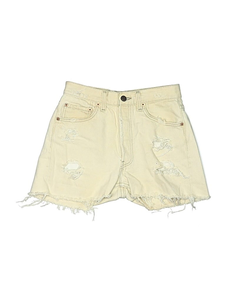 Pre-owned Levi Strauss Signature Denim Shorts In Yellow