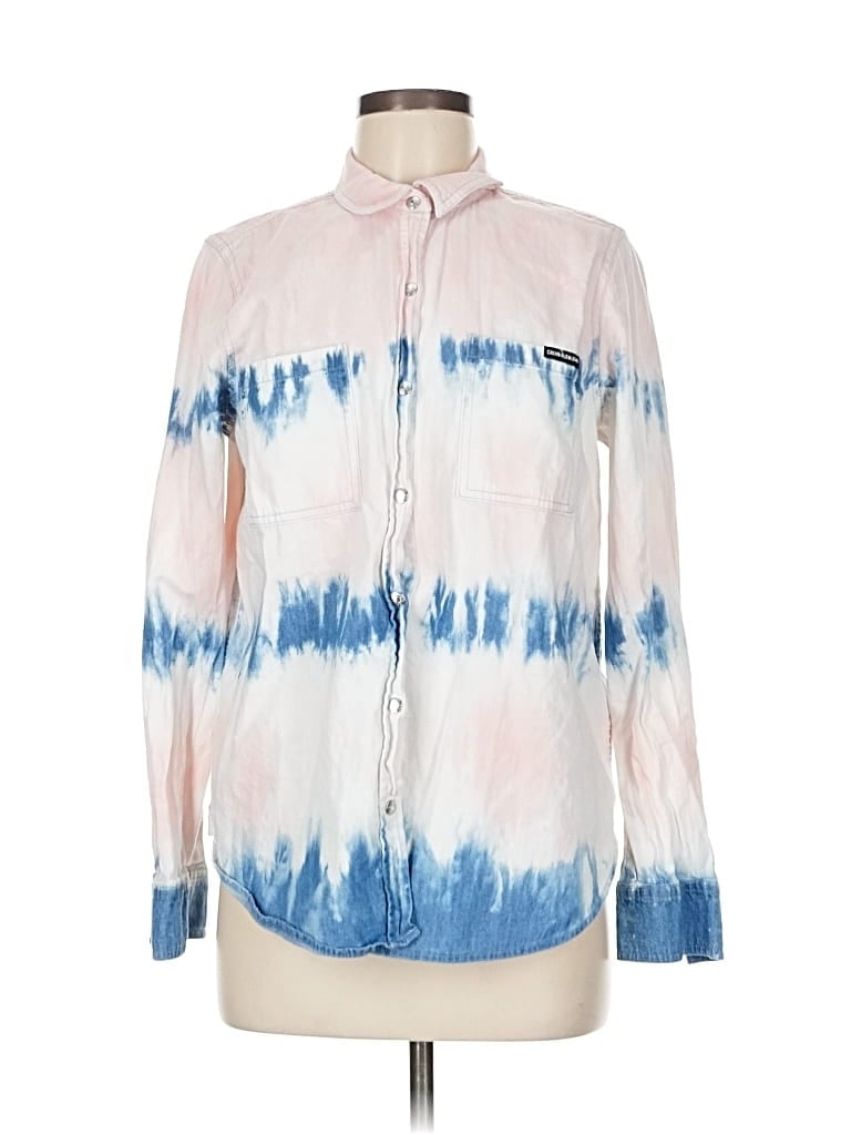 Pre-owned Calvin Klein Jeans Est.1978 Calvin Klein Jeans Long Sleeve Button Down Shirt In Pink