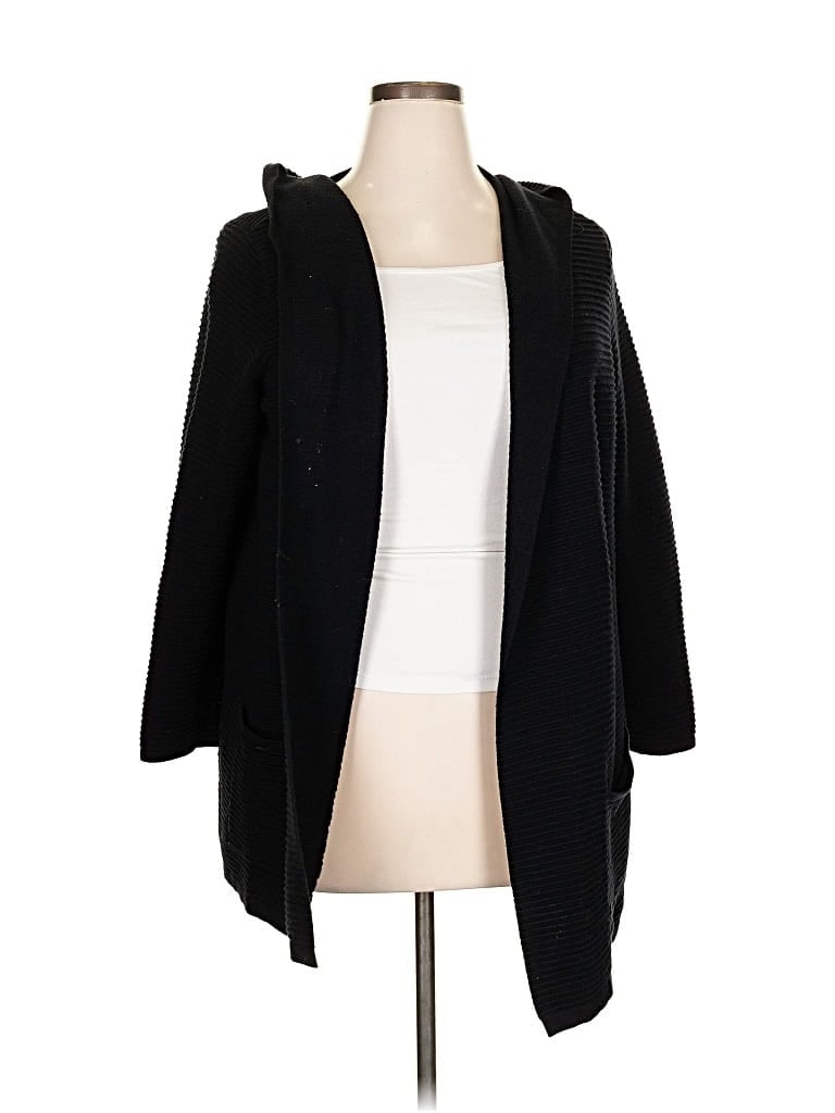 Pre-owned Evolution By Cyrus Cardigan Sweater In Black