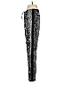 Rebecca Taylor 100% Rayon Paisley Silver Black Casual Pants Size 4 - photo 5