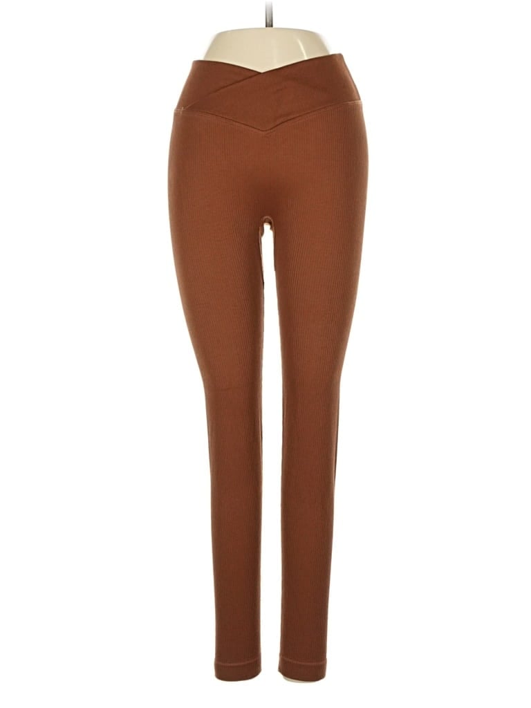 Pre-owned Oqq Active Pants In Brown