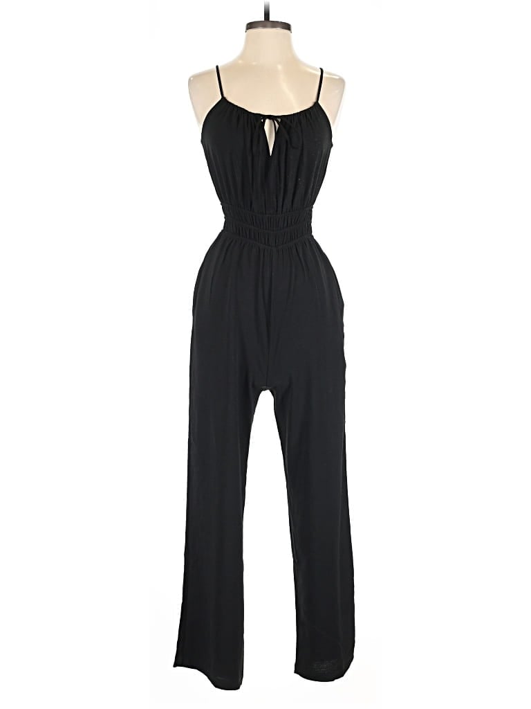 Pre-owned Monteau Jumpsuit In Black