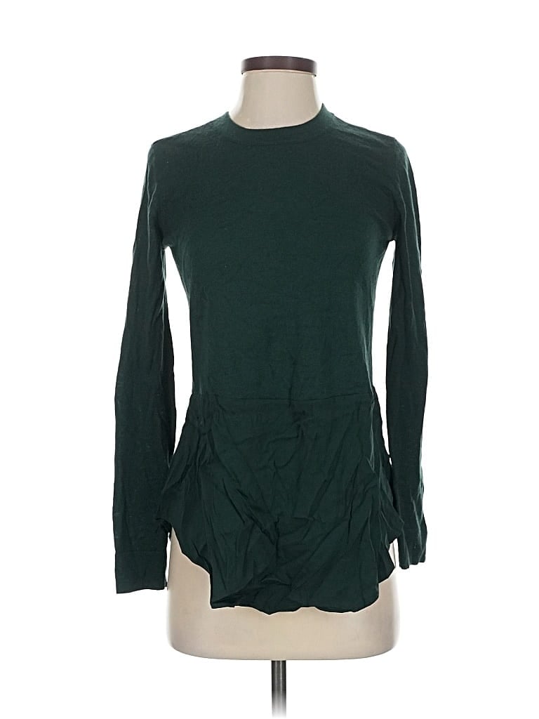 Pre-owned Universal Standard Wool Pullover Sweater In Green