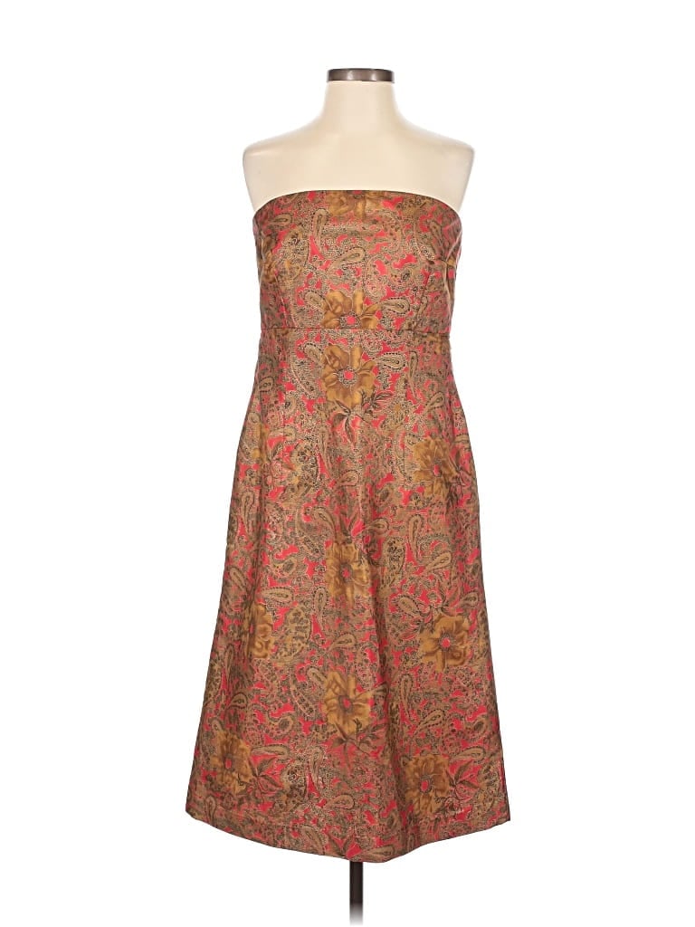 Pre-owned Assorted Brands Cocktail Dress In Brown