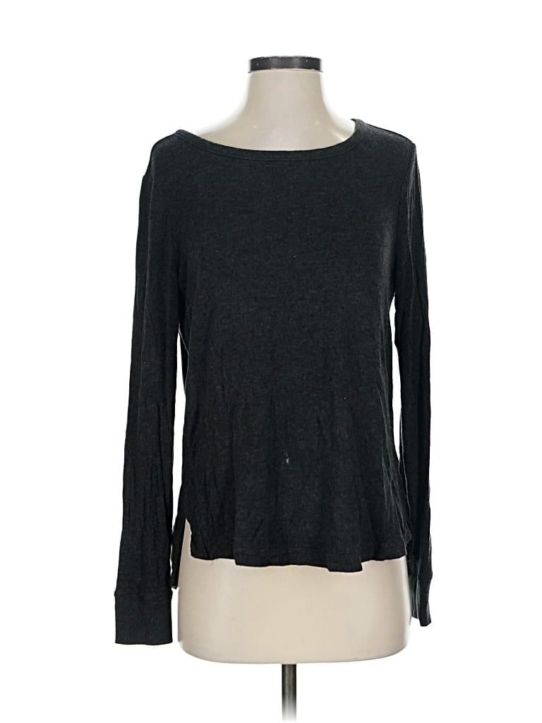 Pre-owned Lou & Grey Pullover Sweater In Black