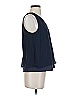 Mango Blue Sleeveless Blouse Size S - photo 4