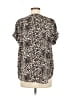 Buffalo by David Bitton 100% Polyester Animal Print Ivory Short Sleeve Blouse Size M - photo 2