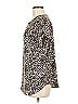 Buffalo by David Bitton 100% Polyester Animal Print Ivory Short Sleeve Blouse Size M - photo 5