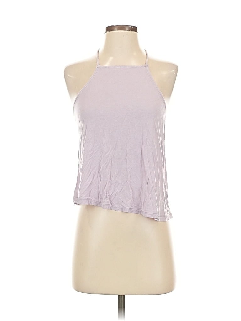 Pre-owned Garage Tank Top Purple Halter Neckline Tops