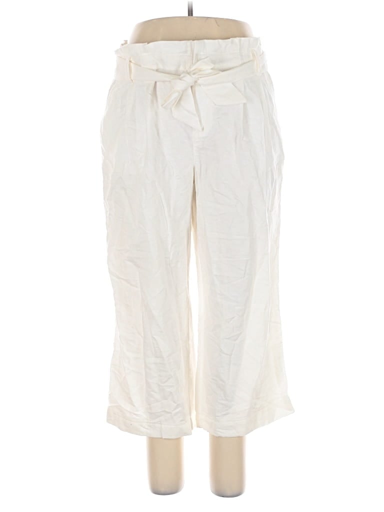 Ann Taylor Loft Linen Pants In White