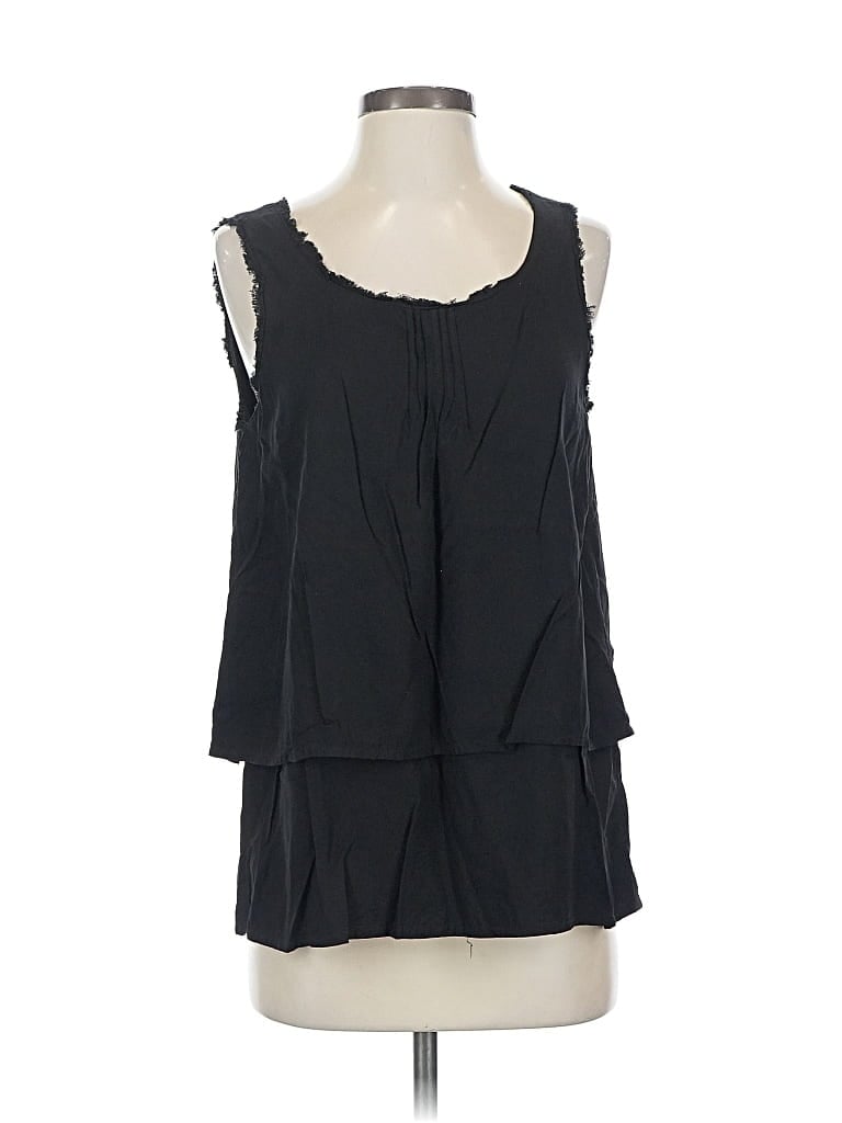Pre-owned Sundance Sleeveless Blouse In Black