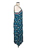 Figue 100% Silk Paisley Blue Casual Dress Size L - photo 4