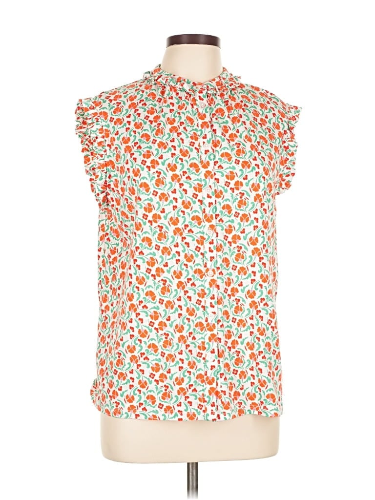 Pre-owned Boden Sleeveless Blouse In Orange