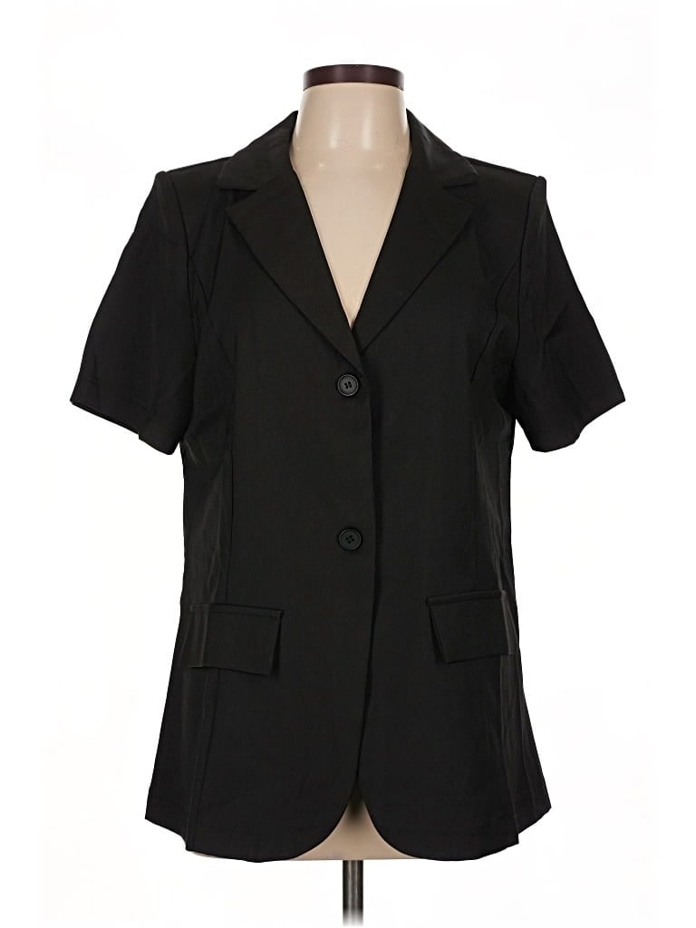 Pre-owned Shein Blazer Jacket In Black