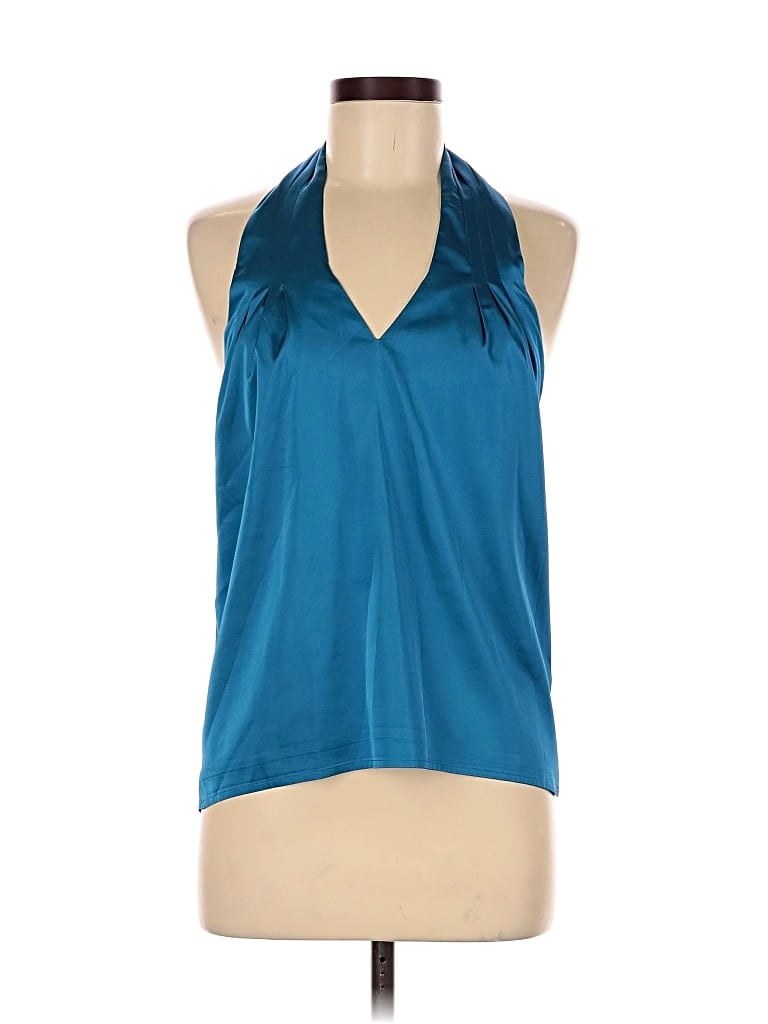 Pre-owned Superdown Tank Top Blue Halter Neckline Tops