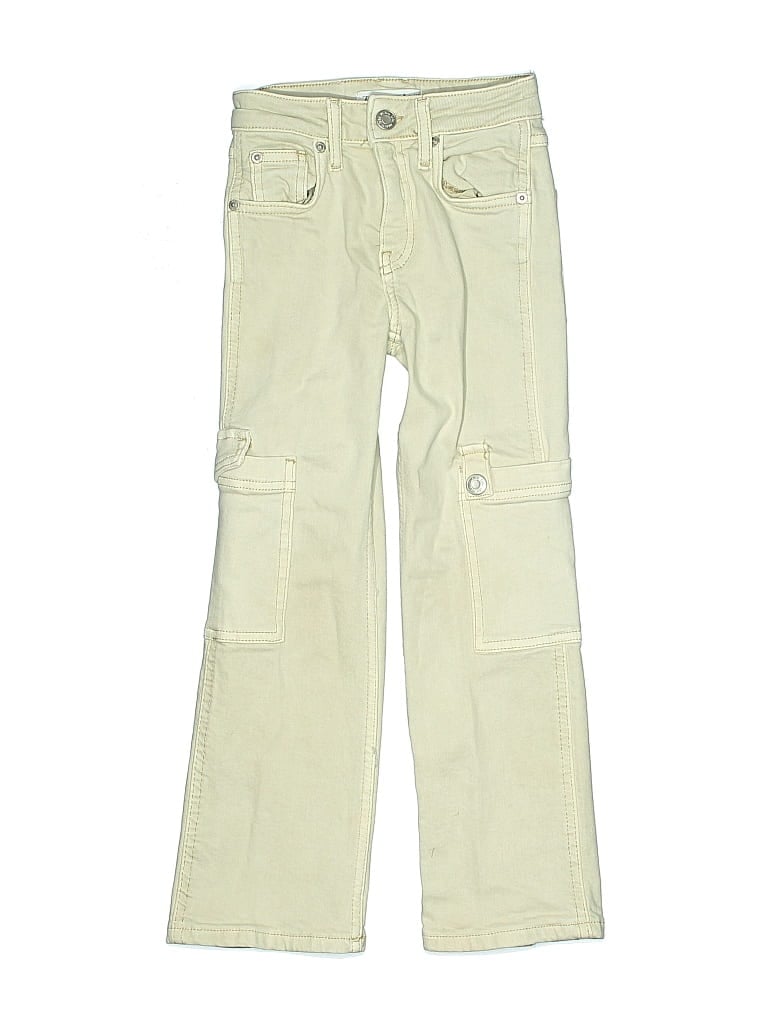 Pre-owned Zara Kids' Jeans In Yellow