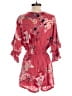 Angie 100% Rayon Paisley Red Romper Size S - photo 2