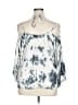Style Envy 100% Rayon Silver 3/4 Sleeve Blouse Size XL - photo 2