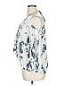 Style Envy 100% Rayon Silver 3/4 Sleeve Blouse Size XL - photo 5