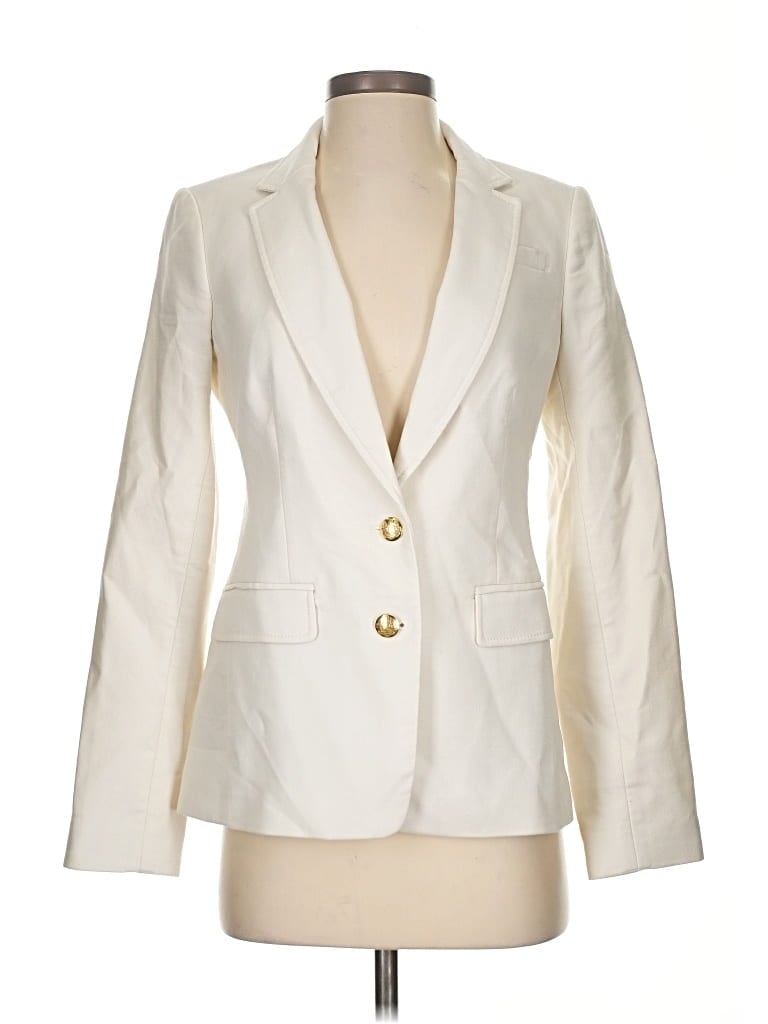 Pre-owned Banana Republic Blazer Jacket In White
