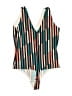 True Stripes Teal One Piece Swimsuit Size XL - photo 2
