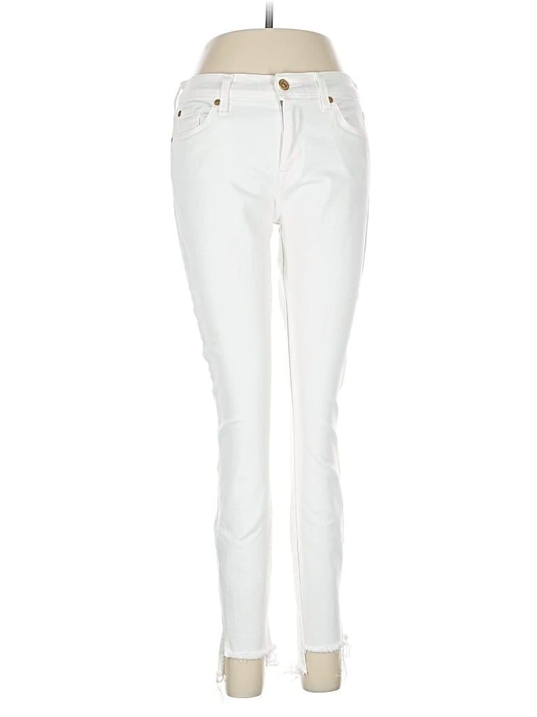 Pre-owned 7 For All Mankind Jeans In White