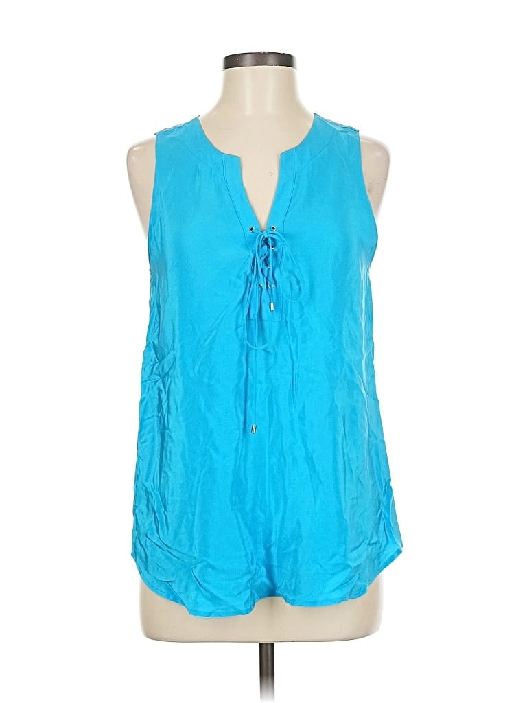 Pre-owned Amanda Uprichard Sleeveless Blouse In Blue