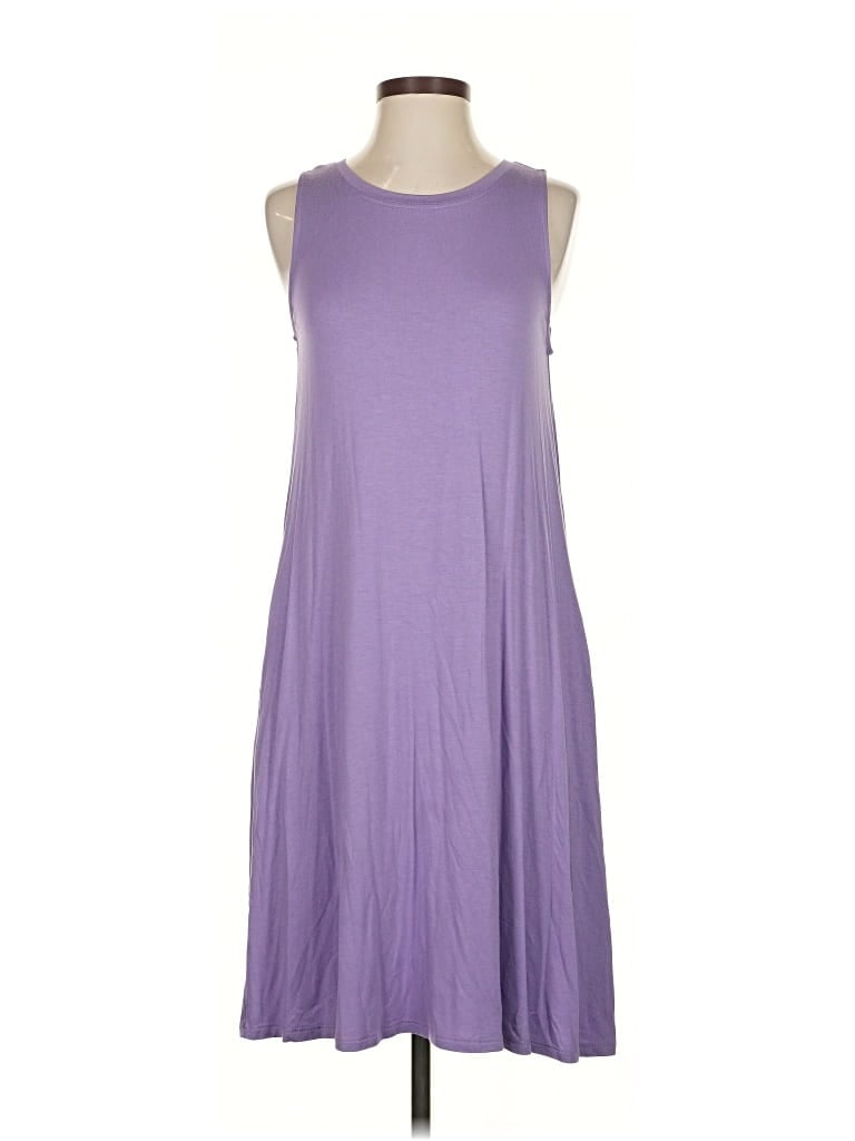 Pre-owned Lularoe Casual Dress In Purple