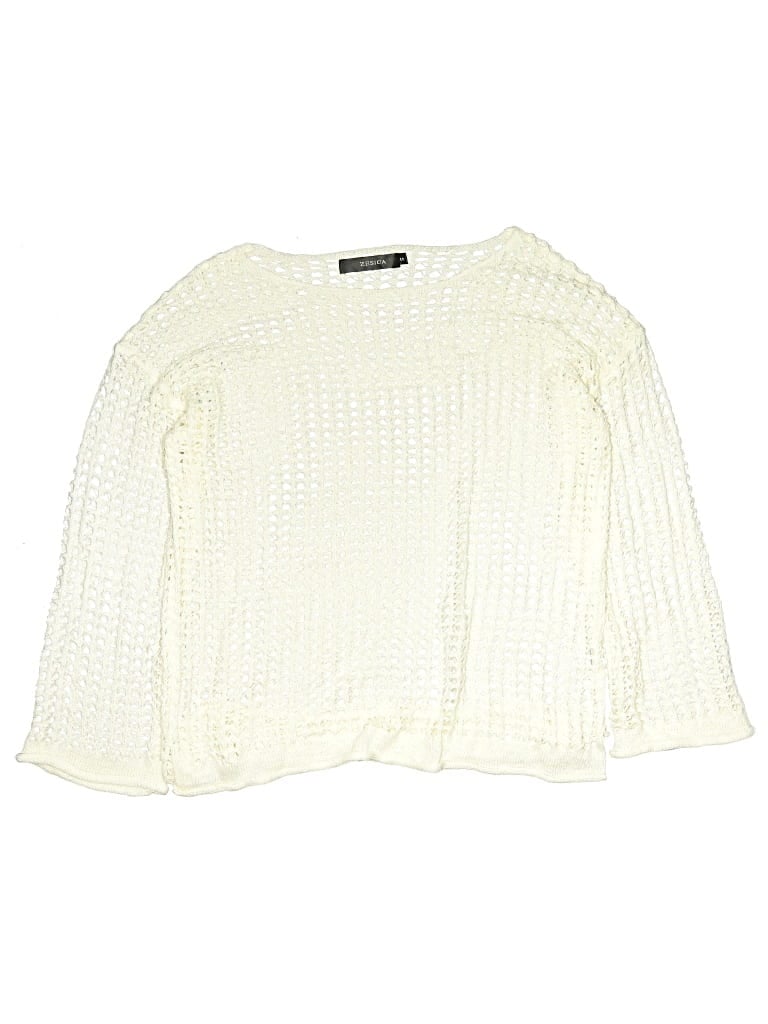 Pre-owned Zesica Swimsuit Cover Up In White