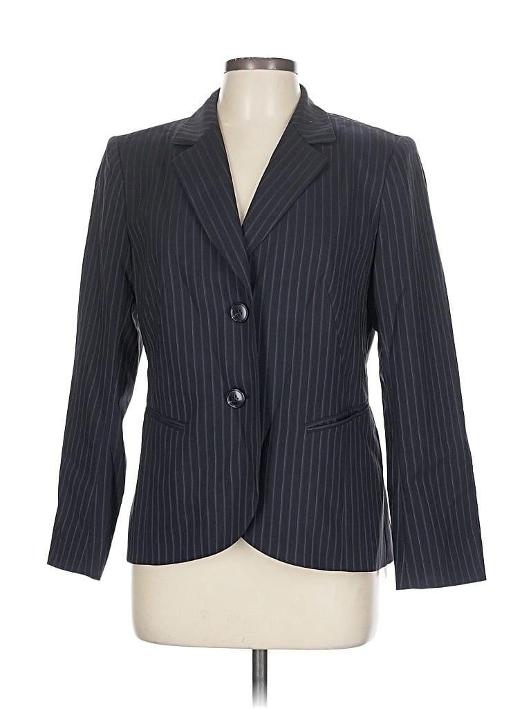 Pre-owned Lafayette 148 3/4 Sleeve Top Black Square Neckline Tops