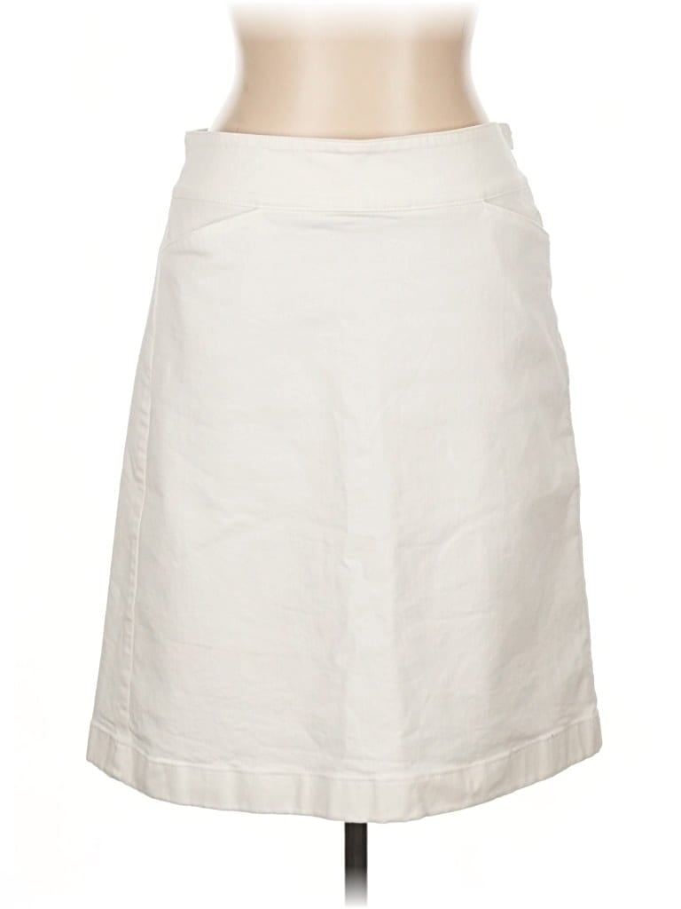 Pre-owned Talbots Outlet Formal Skirt In White