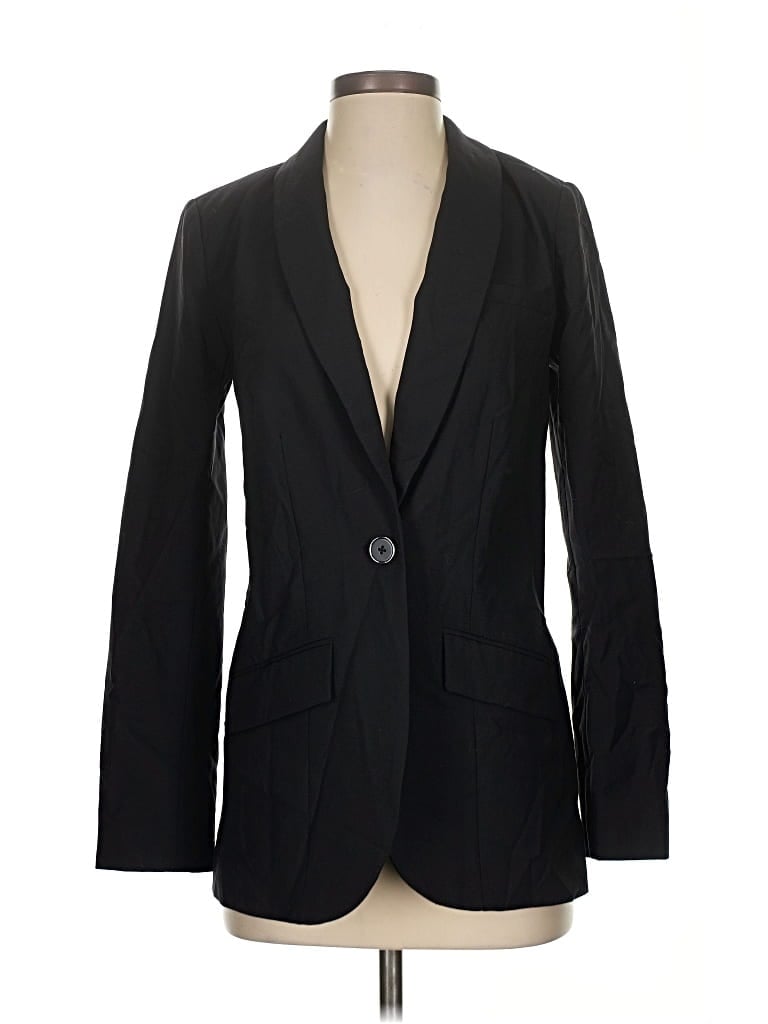 Pre-owned Universal Standard Wool Blazer Jacket In Black