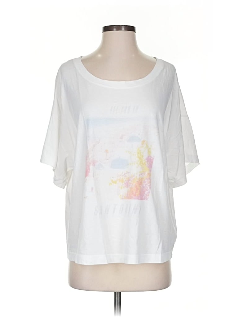 Pre-owned Cabi Short Sleeve T-shirt In White