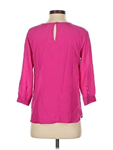 Tinley Road 3/4 Sleeve Silk Top (view 2)