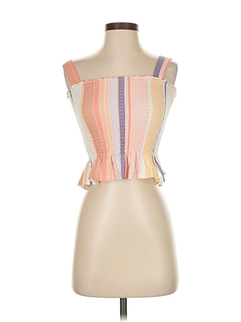 Pre-owned Bar Iii Sleeveless Blouse In Brown