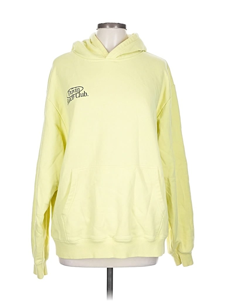 Pre-owned Assorted Brands Pullover Hoodie In Yellow