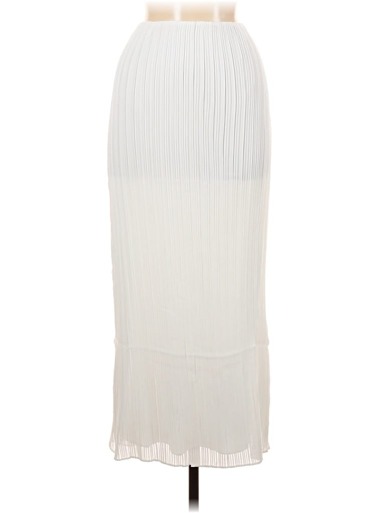 Pre-owned Sabo Formal Skirt In White