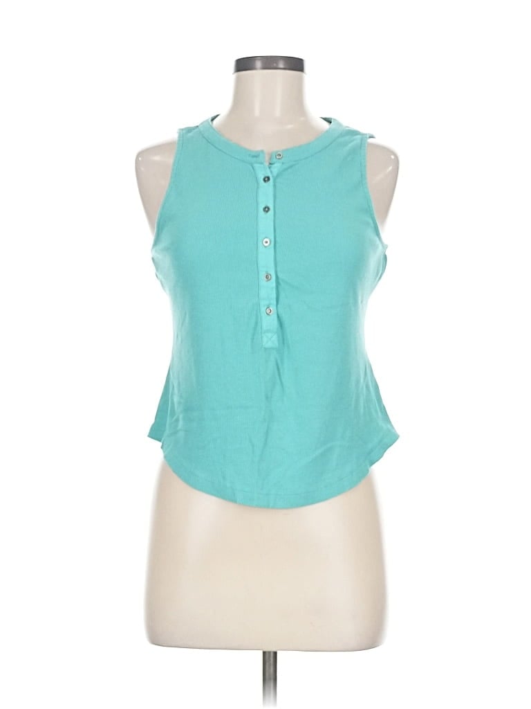 Pre-owned Pilcro Sleeveless Blouse In Blue