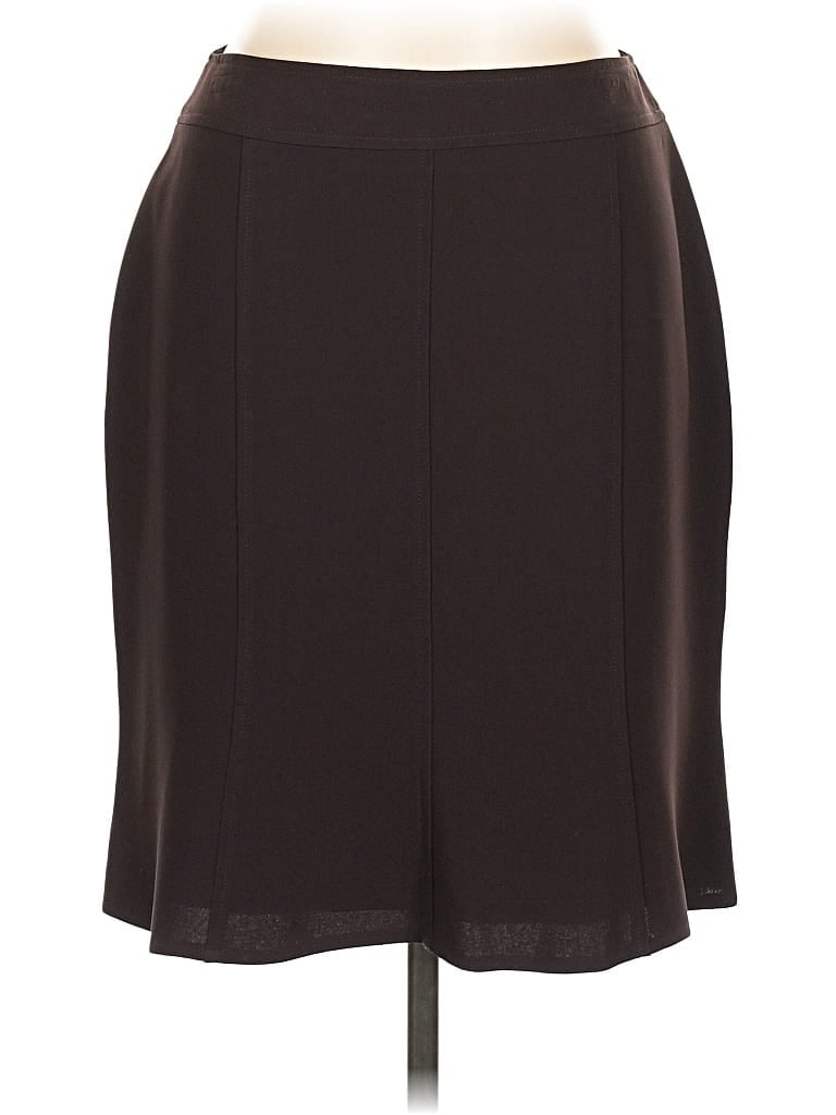 Pre-owned Louben Formal Skirt In Brown