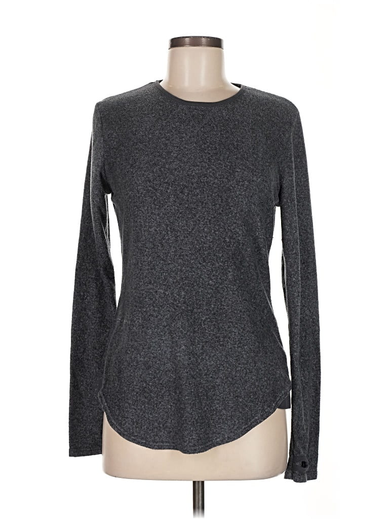 Pre-owned Cuddl Duds Pullover Sweater In Gray