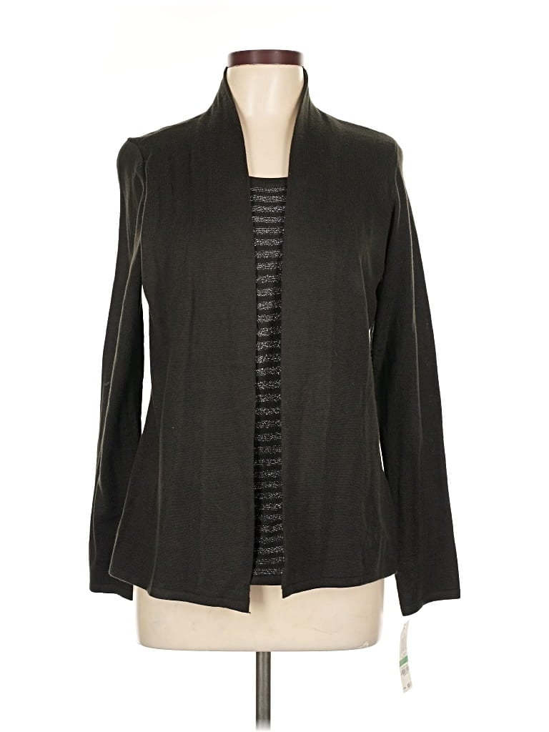 Pre-owned Charter Club Cardigan Sweater In Black