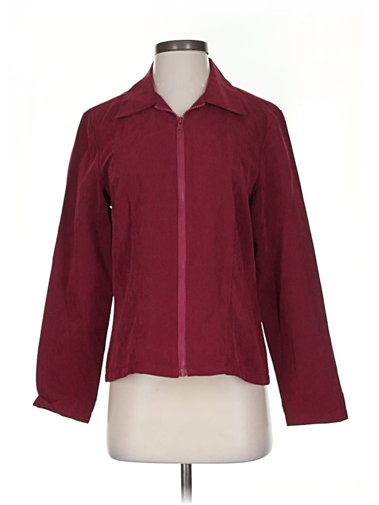 Pre-owned Unbranded Jacket In Burgundy