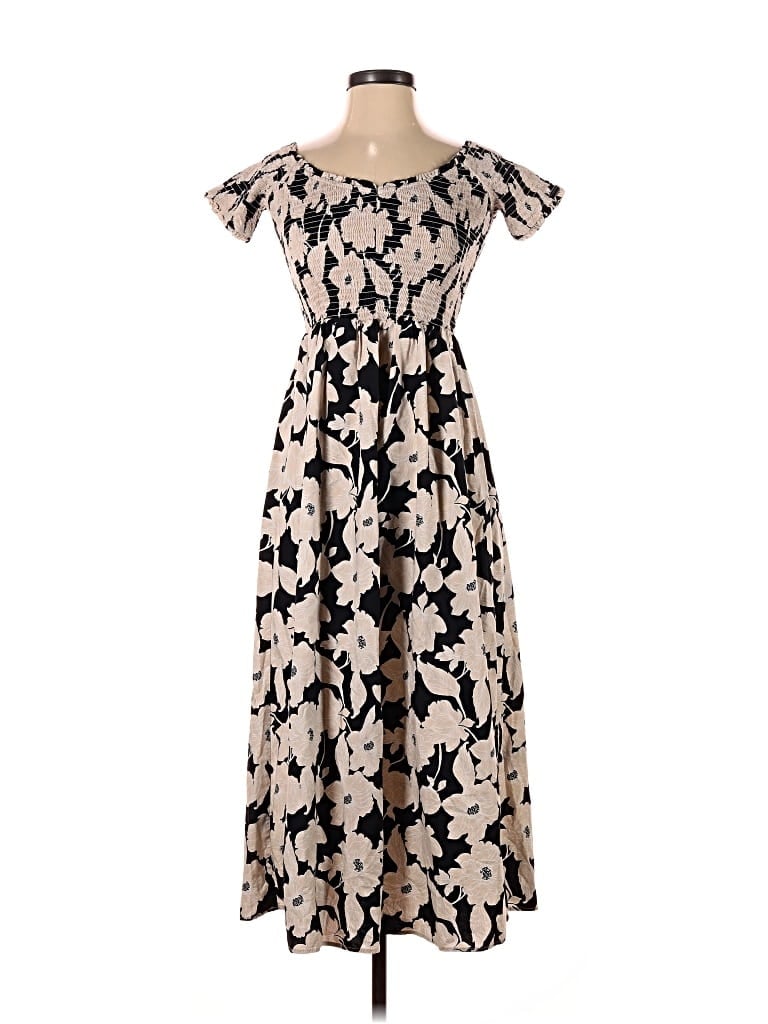 Pre-owned H&m Casual Dress In Black