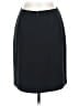 Caslon 100% Polyester Solid Black Formal Skirt Size 10 - photo 2