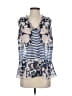 CAbi 100% Polyester Blue Sleeveless Blouse Size S - photo 1