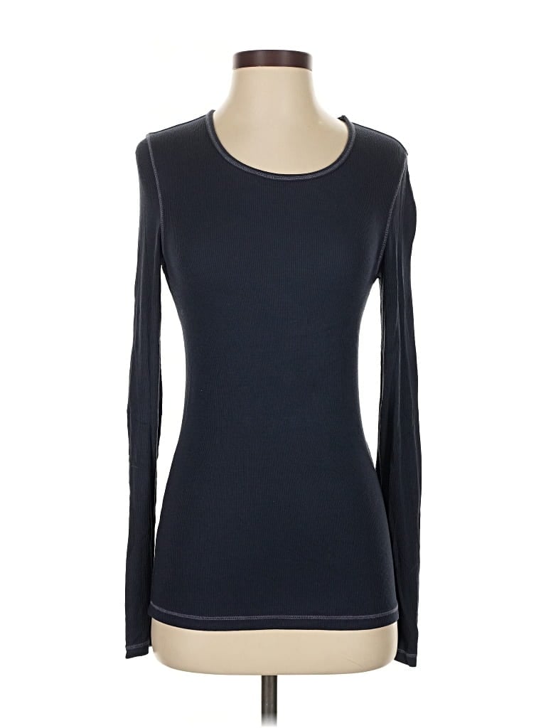 Pre-owned Splendid Long Sleeve T-shirt In Blue