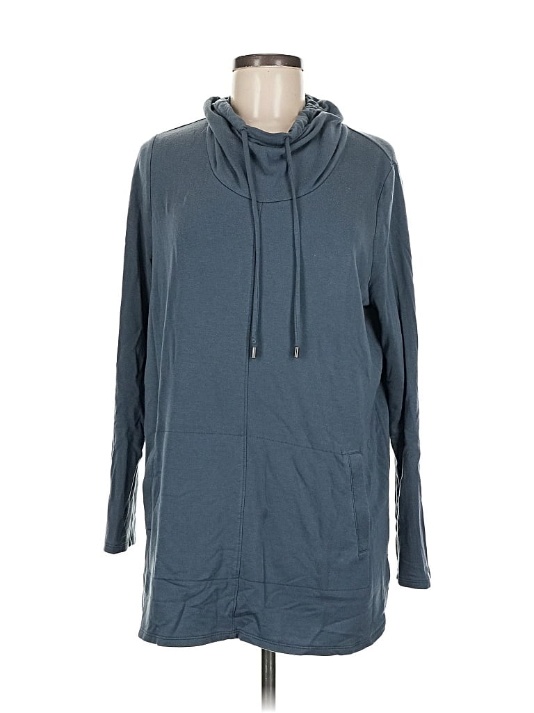 Pre-owned Purejill Pullover Hoodie In Blue