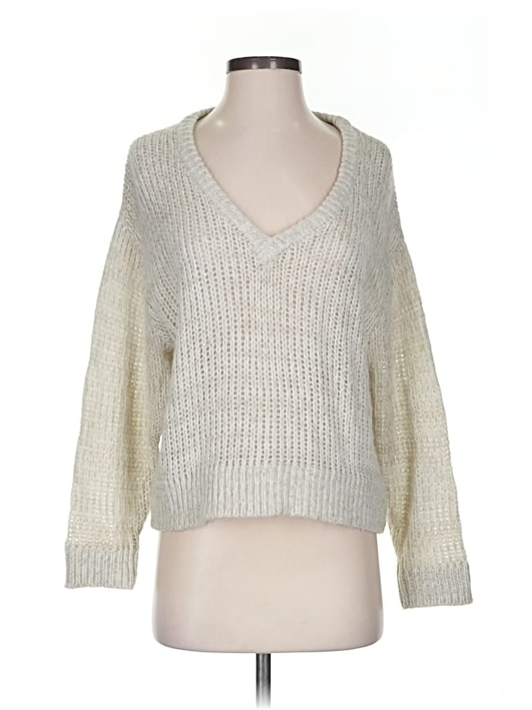Pre-owned Indah Pullover Sweater In White